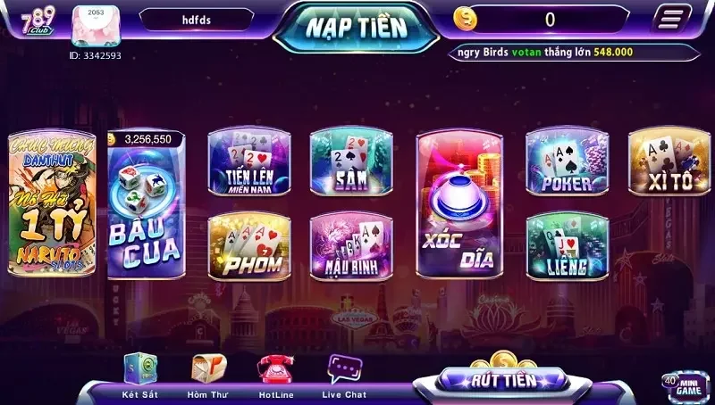 game bai doi thuong tai 789club cuc da dang