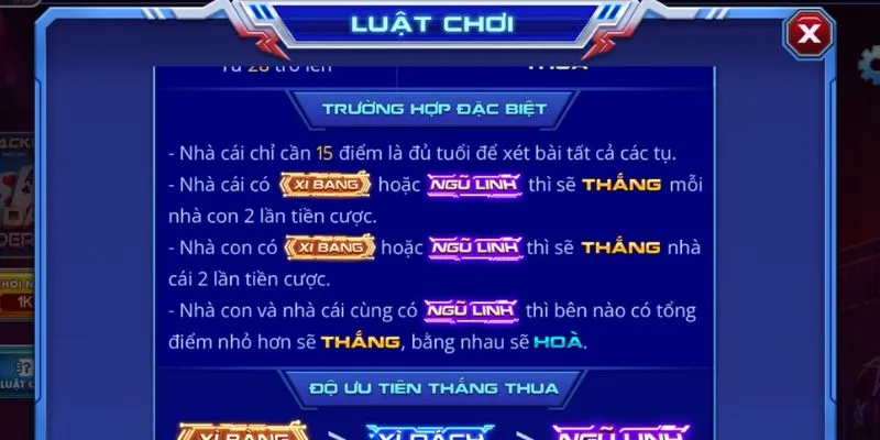 Một số trường hợp đặc biệt trong Xì Dách Spider Man